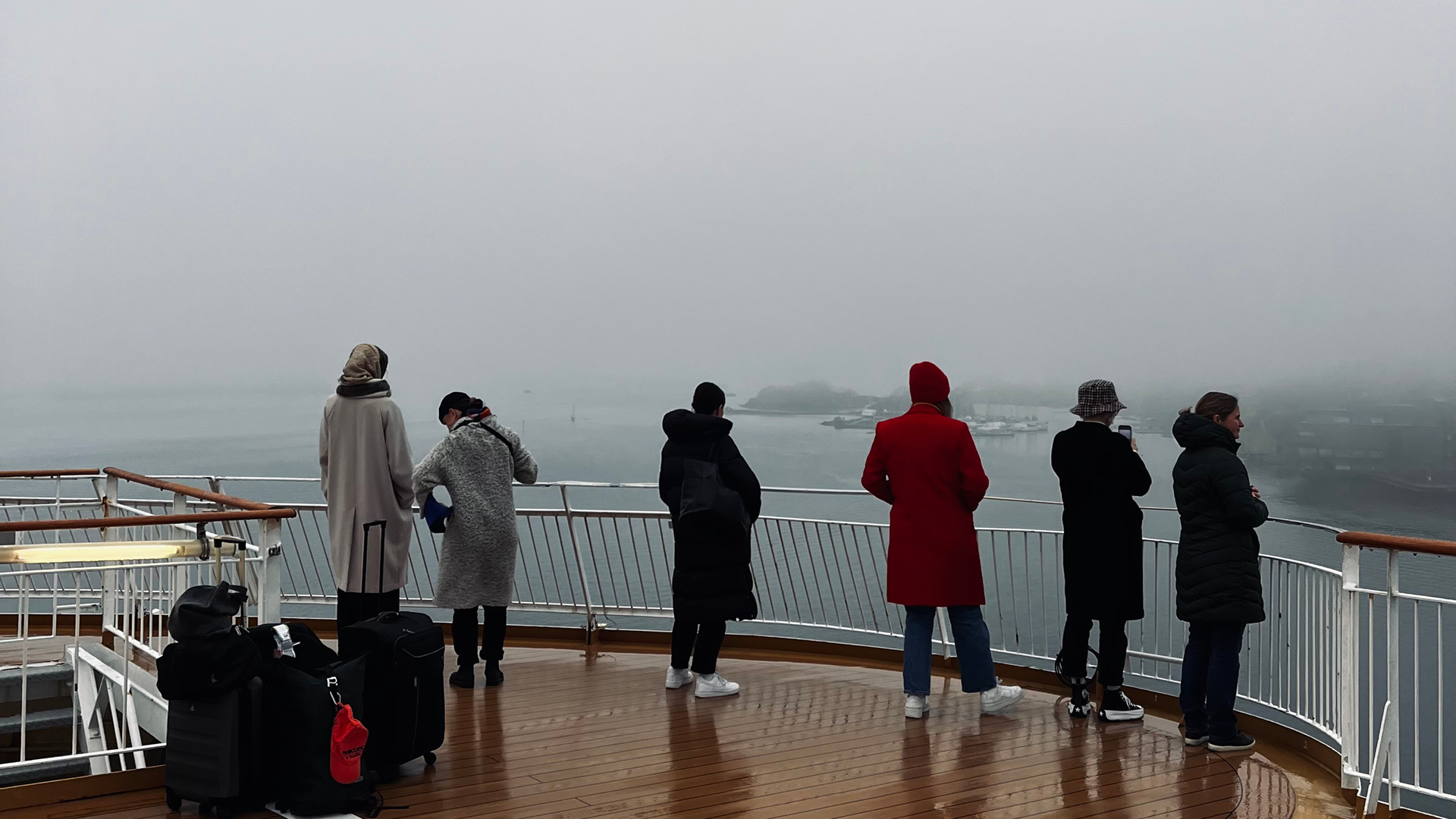 VISUELL Blogbeitrag: Weiterbildung in Oslo: Das VISUELL-Team steht auf dem Deck
