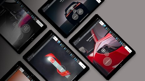 VISUELL Kommunikationsdesign: Scrollytelling-Webseite für BEST CARS 2021 auf Ipads
