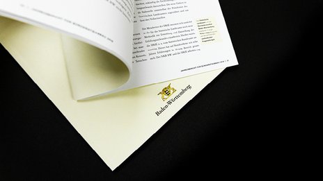 VISUELL Kommunikationsdesign: Detailansicht Seite aus dem Arbeitsprogamm/Jahresbericht